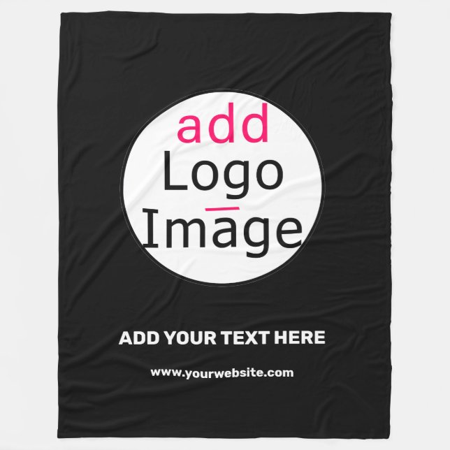 Cobertor De Velo Preto Personalizado Chic Comercial Extravagante Pr (Frente)