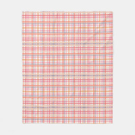 Cobertor De Velo Pretty Pastel Plaid