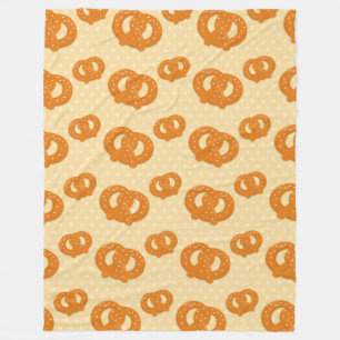 Cobertor De Velo Pretzel Pattern   Design de snack divertido