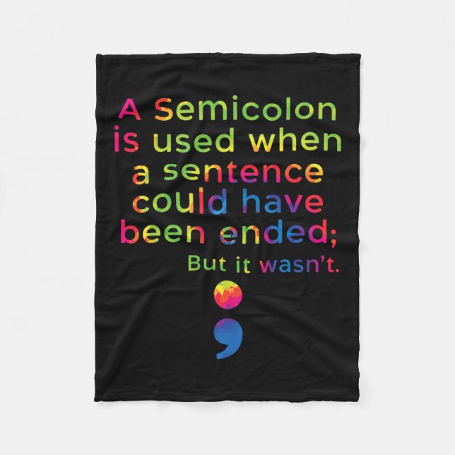 Cobertor De Velo Prevenção Consciência Depressão Mental (Frente)