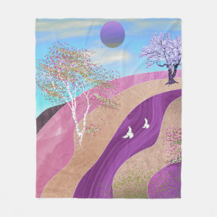 Cobertor De Velo Primavera Blossomo Paisagem