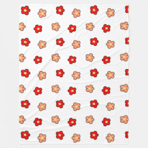 Cobertor De Velo Primavera de Verão Tropical Tropical de Rosa Verme