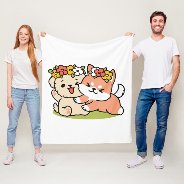 Cobertor De Velo Primavera dentro da cutena - Ilustração Adorável d (In Situ)