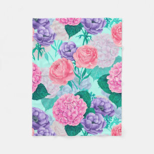 Cobertor De Velo Primavera jardim aquarela 2