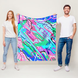 Cobertor De Velo Primavera Landscape Abstrato Impressão