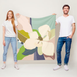 Cobertor De Velo Primavera Magnolia Color Blocks Florist