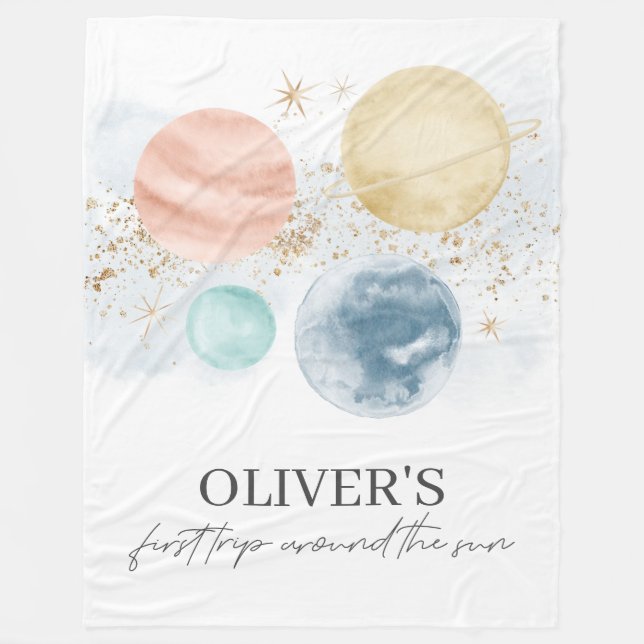Cobertor De Velo Primeira Viagem Em Torno Do Espaço Do Sol (Frente)