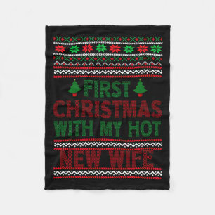 Cobertor De Velo Primeiro Natal Com Minha Nova Esposa Sensual Funny