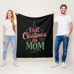 Cobertor De Velo Primeiro Natal Como Mãe Correspondendo Ao Natal