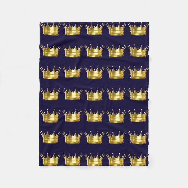 Cobertor De Velo Prince Crown Fleece Blanket (Frente)