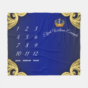 Cobertor De Velo Prince Milestone Blanket