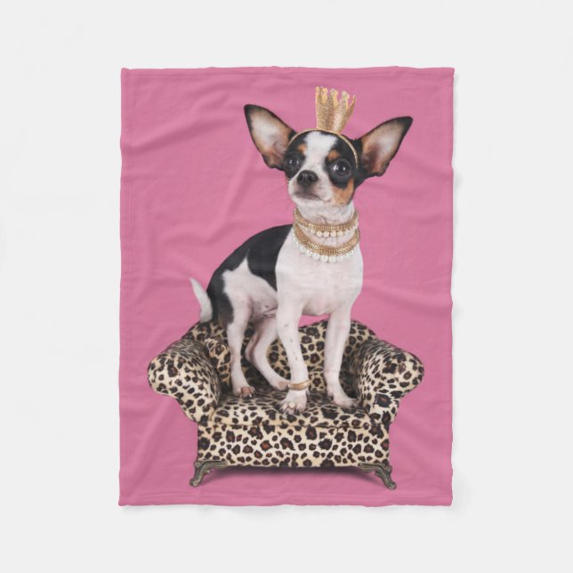 Cobertor De Velo Princesa da chihuahua (Frente)