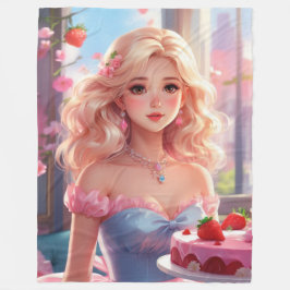 Cobertor De Velo Princesa de aniversário