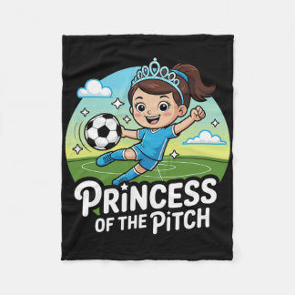 Cobertor De Velo Princess Of The Pitch Soccer For Girls Kids 