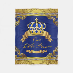 Cobertor De Velo Príncipe Dourado azul Imaginação príncipe Beb