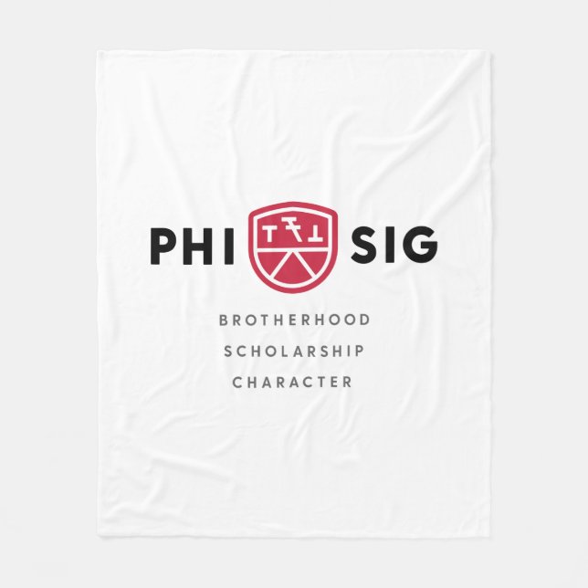 Cobertor De Velo Princípios da Phi Sigma Kappa (Frente)