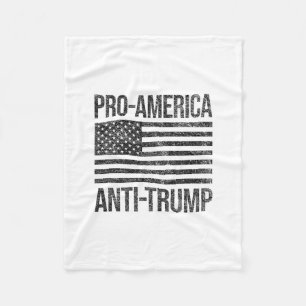 Cobertor De Velo Pró-América Anti-Trump Bandeira Americana Patriot