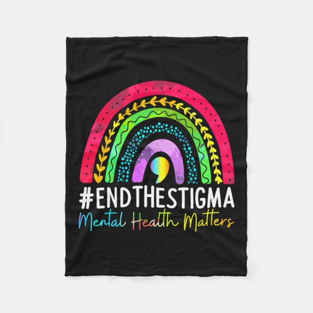 Cobertor De Velo Problemas De Saúde Acabam Com O Estigma Rainbow Bo (Frente)