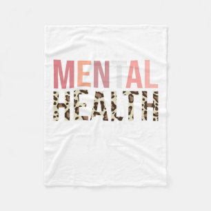 Cobertor De Velo Problemas de saúde Leopard Human Mental Health Awa