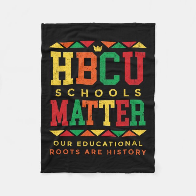 Cobertor De Velo Problemas Escolares da Faculdade Negra Hbcu Afro-A (Frente)
