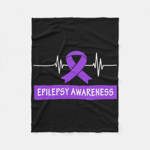 Cobertor De Velo Produtos de conscientização sobre epilepsia Coraçã