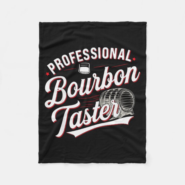 Cobertor De Velo Professional Bourbon Taster Funny Drinking Whiskey (Frente)
