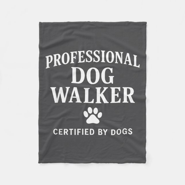 Cobertor De Velo Professional Dog Walker - Certified By Dogs Gift  (Frente)