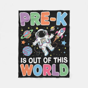 Cobertor De Velo Professor Astronauta Aluno Pré-escolar Espaço De V