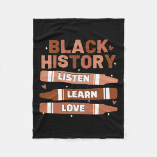 Cobertor De Velo Professor Black History Mês Citação afro-americana
