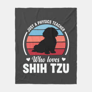 Cobertor De Velo Professor de Física Amante do Cão Shih Tzu