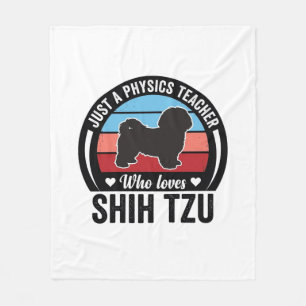 Cobertor De Velo Professor de Física Shih Tzu Camisa Vintage Design