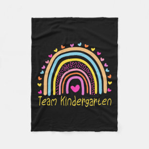 Cobertor De Velo Professor de jardim de infância Rainbow