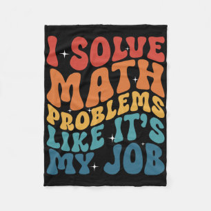 Cobertor De Velo Professor de Matemática Eu Resolvo Problemas de Ma