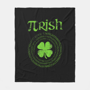 Cobertor De Velo Professor de Matemática Irlandês Vintage Shamrock