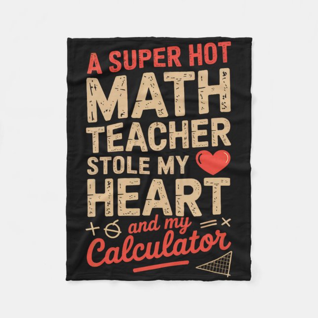 Cobertor De Velo Professor de Matemática Super Quente Roubou Meu Ca (Frente)