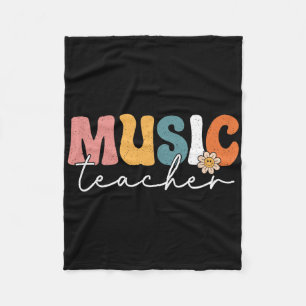Cobertor De Velo Professor de Música Volta às Aulas Músico Banda 1º