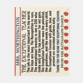 Cobertor De Velo Professor EXCEPCIONAL Obrigado