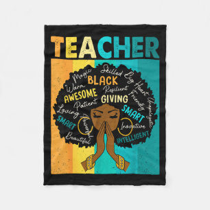 Cobertor De Velo Professor Negro Magia Mês da História Negra Afro C