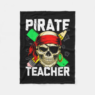 Cobertor De Velo Professor pirata caveira engraçada