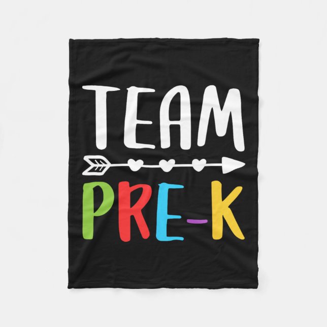 Cobertor De Velo Professor Pré-k De Volta À Escola (Frente)