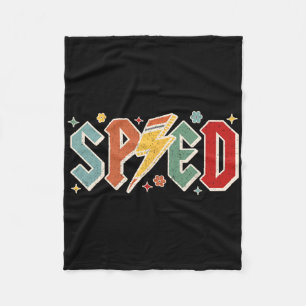 Cobertor De Velo Professor Retro Sped Lápis Relâmpago de Volta à Es