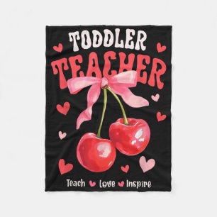 Cobertor De Velo Professor Toddle Ensina Amor Inspira Coquete Cerej
