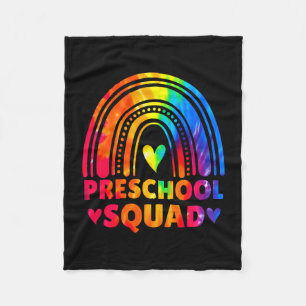Cobertor De Velo professora da turma de pré-escola meninas tie dye