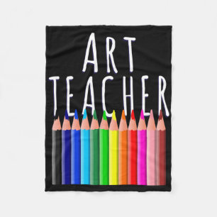 Cobertor De Velo Professora De Arte De Volta À Oferta De Artista Cr