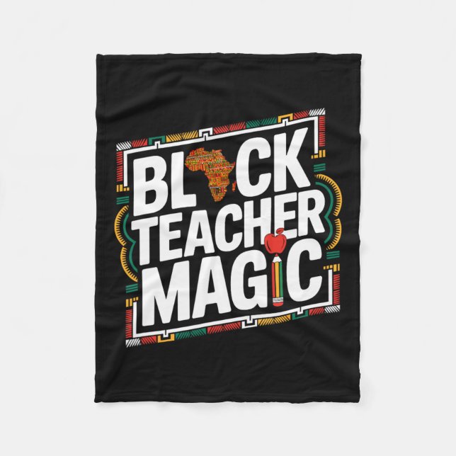 Cobertor De Velo Professora Negra Magia Afro História Negra Mês Mul (Frente)