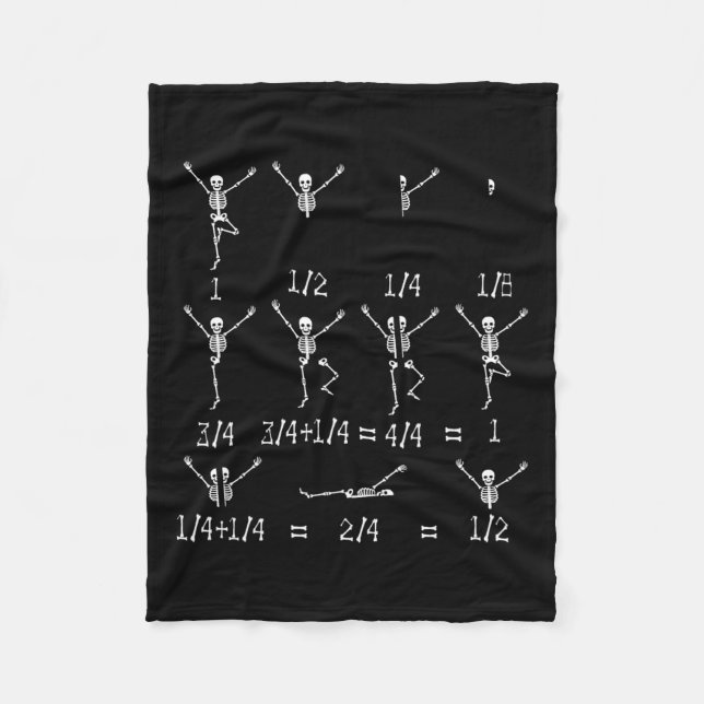 Cobertor De Velo Professores de Matemática Equação de Esqueleto Est (Frente)