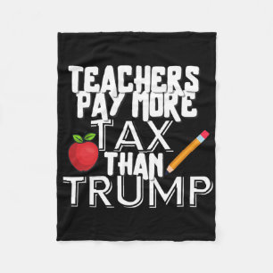 Cobertor De Velo Professores Pagam Mais Impostos Do Que Trump Homen