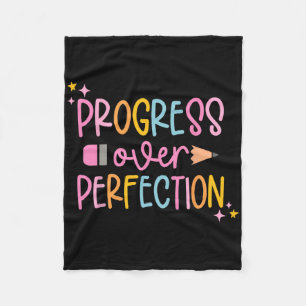 Cobertor De Velo Progresso Sobre Motivação Perfeição De Volta à Esc