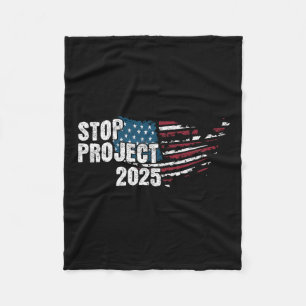 Cobertor De Velo Projeto 2025 Anti Trump American Flag