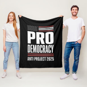 Cobertor De Velo Projeto Pro Democracy Anti 2025 Trump 2025